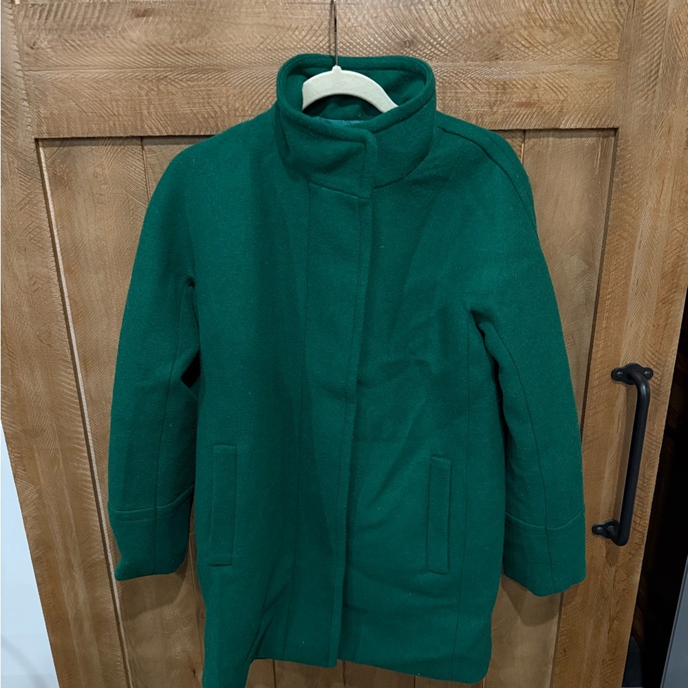 J. Crew Green Trench Coat